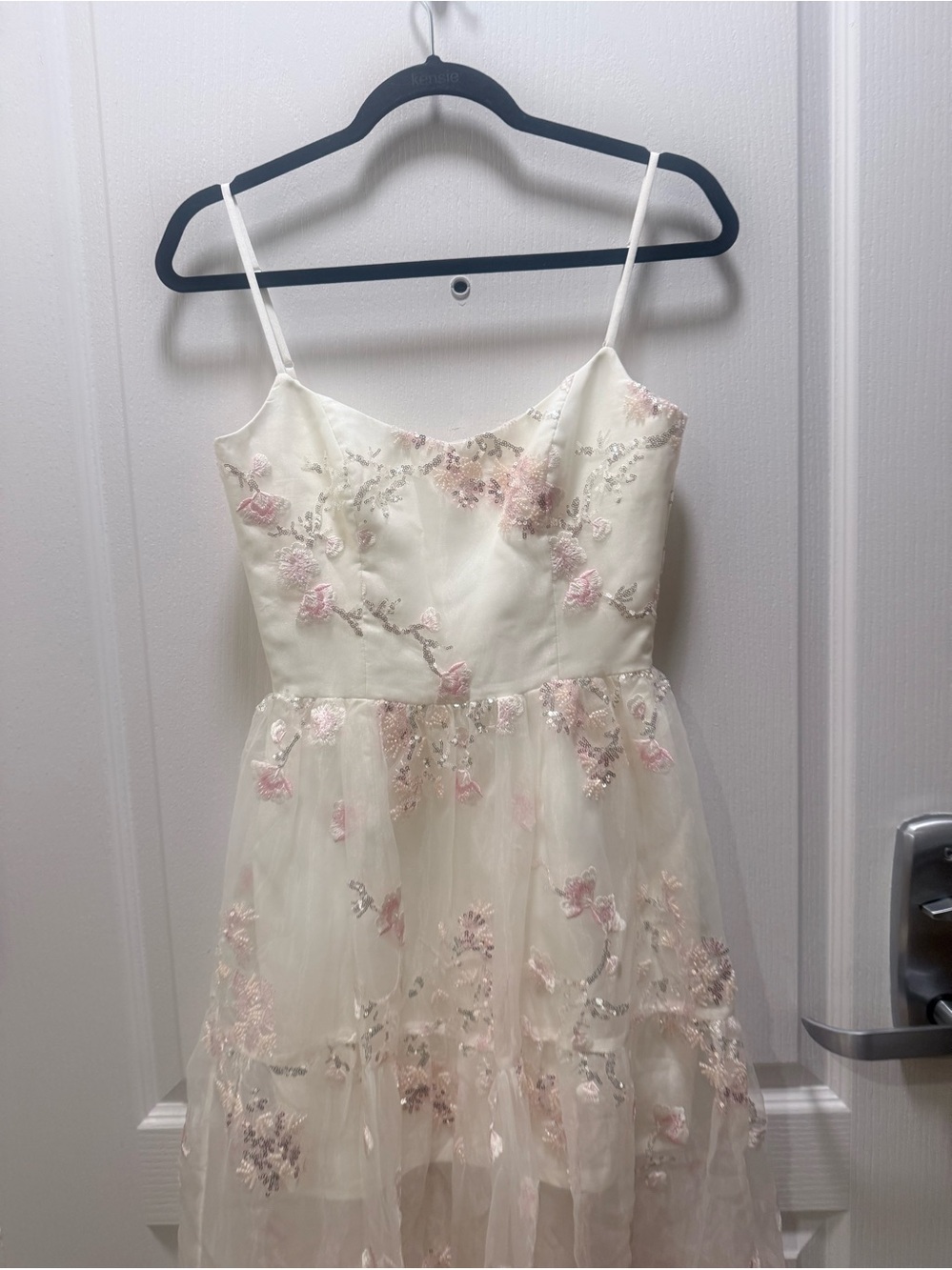 Helsi Adela Embroidered Mesh A-Line Midi Dress Size XS NWT - Picture 7 of 9